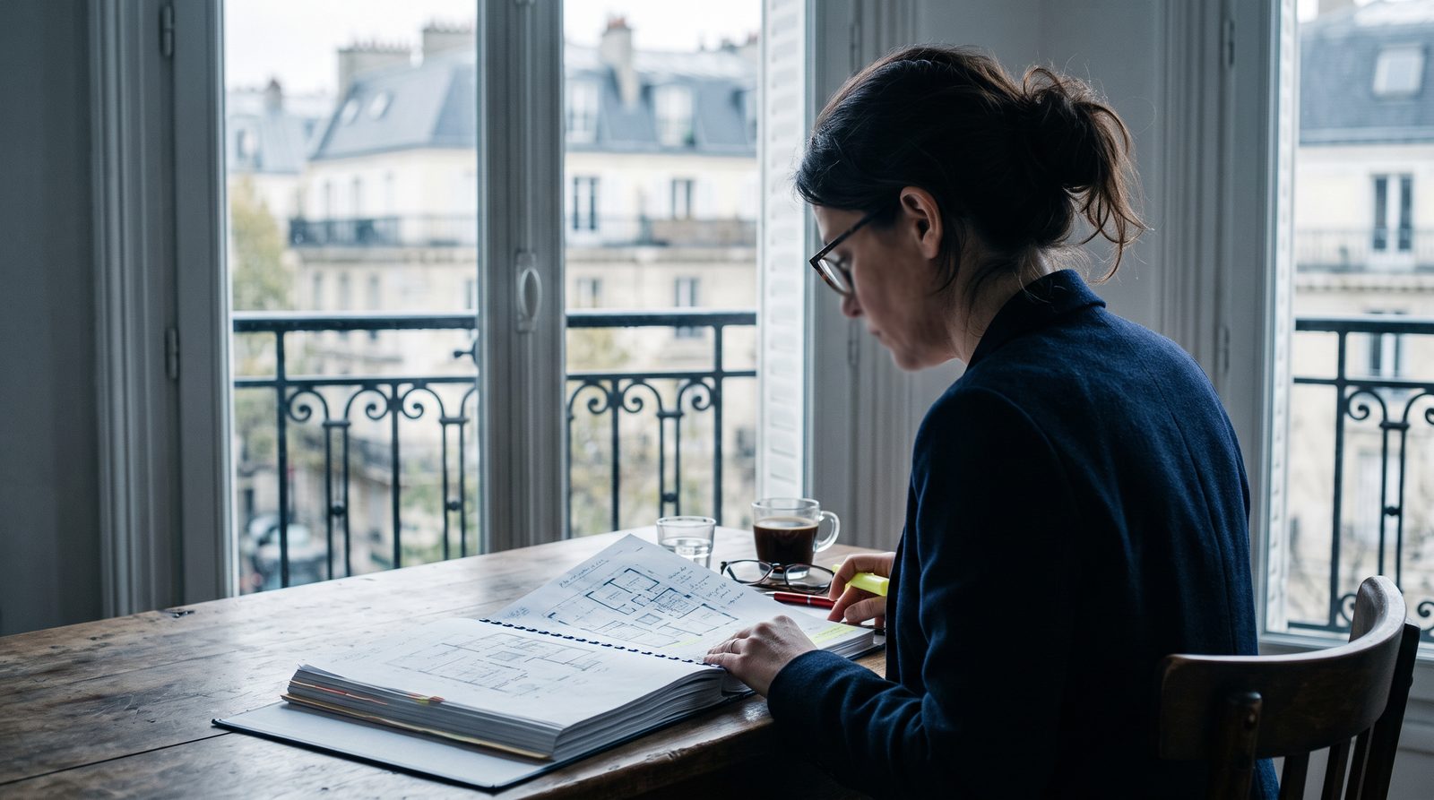 Déléguée à la protection des données relisant une analyse d'impact