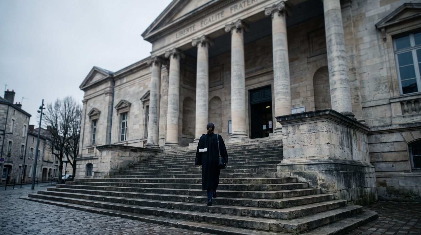 Façade d'un palais de justice